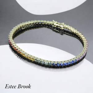 14K Mixed Sapphires Bracelet