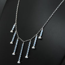 18K Aquamarine and Diamonds Necklace